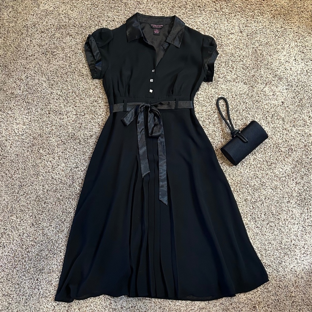 Black Dress Shin length